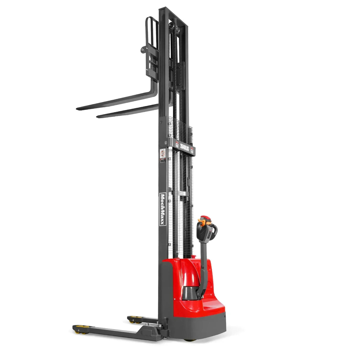 2640lbs Electric Straddle Stacker, 138" Lift,  Adjustable Legs & Forks,  F26-138SLA