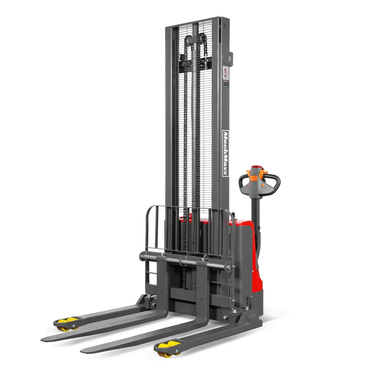 2640lbs Lithium-ion Electric Straddle Stacker,  138" Lift,  Adjustable Legs & Forks,  F26-138S