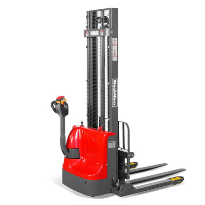 2640lbs Electric Straddle Stacker, 138" Lift,  Adjustable Legs & Forks,  F26-138SLA
