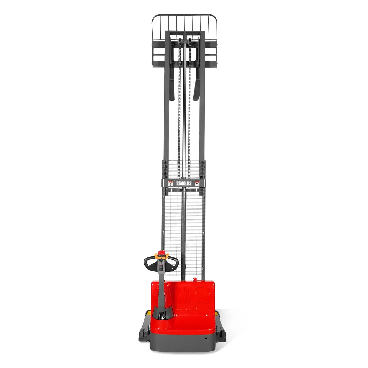 2640lbs Electric Straddle Stacker, 138" Lift,  Adjustable Legs & Forks,  F26-138SLA