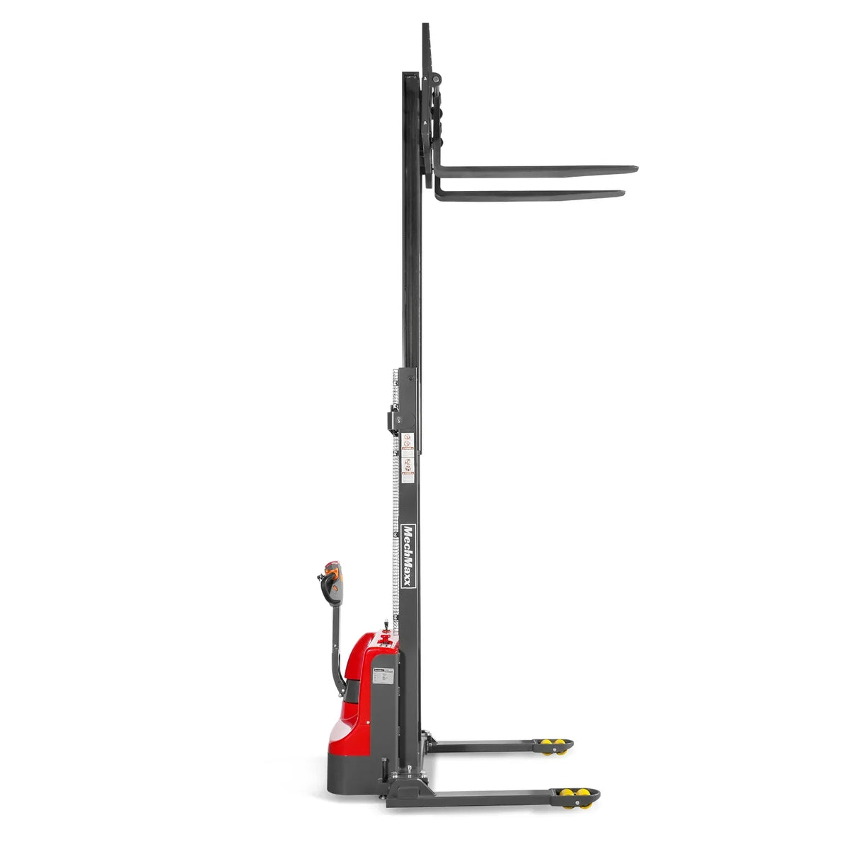2640lbs Lithium-ion Electric Straddle Stacker,  138" Lift,  Adjustable Legs & Forks,  F26-138S