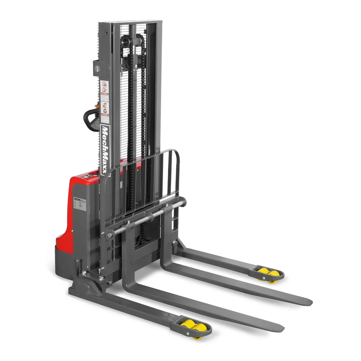 2640lbs Lithium-ion Electric Straddle Stacker,  98" Lift,  Adjustable Legs & Forks,  F26-98S