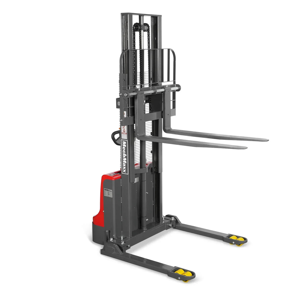 2640lbs Lithium-ion Electric Straddle Stacker,  98" Lift,  Adjustable Legs & Forks,  F26-98S