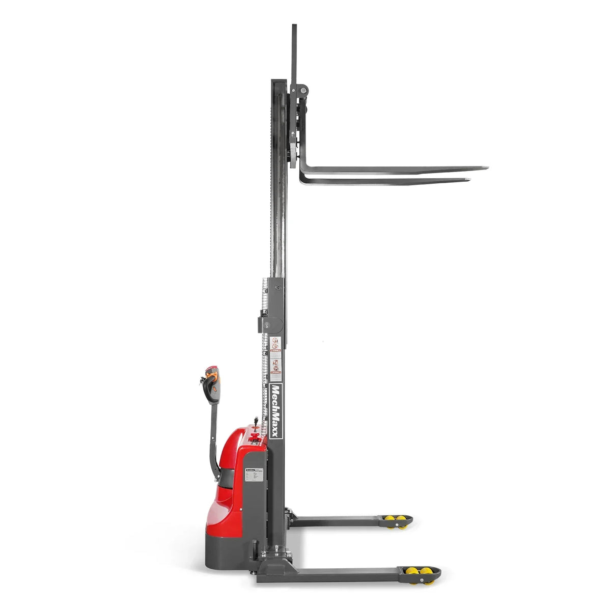 2640lbs Lithium-ion Electric Straddle Stacker,  98" Lift,  Adjustable Legs & Forks,  F26-98S