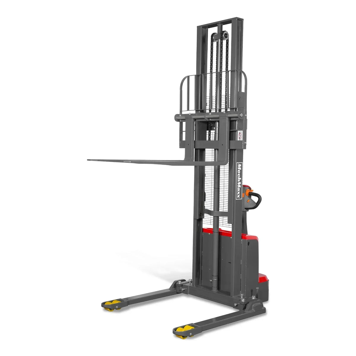 3300lbs Lithium-ion Electric Straddle Stacker,  118" Lift,  Adjustable Legs & Forks,  F33-118S