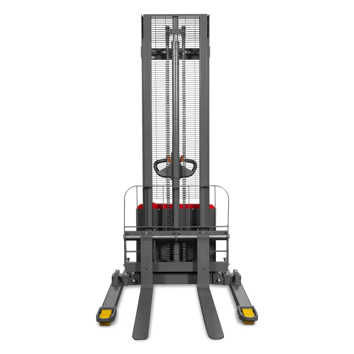 3300lbs Lithium-ion Electric Straddle Stacker,  138" Lift,  Adjustable Legs & Forks,  F33-138S