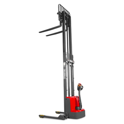 3300lbs Lithium-ion Electric Straddle Stacker,  138" Lift,  Adjustable Legs & Forks,  F33-138S