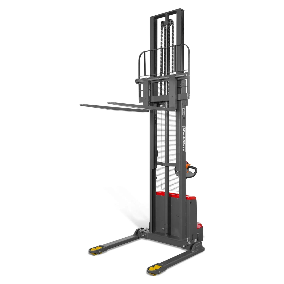 3300lbs Electric Straddle Stacker,  138" Lift,  Adjustable Legs & Forks,  F33-138SLA
