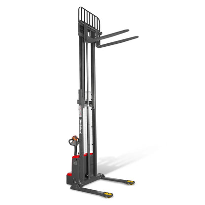 3300lbs Lithium-ion Electric Straddle Stacker,  138" Lift,  Adjustable Legs & Forks,  F33-138S