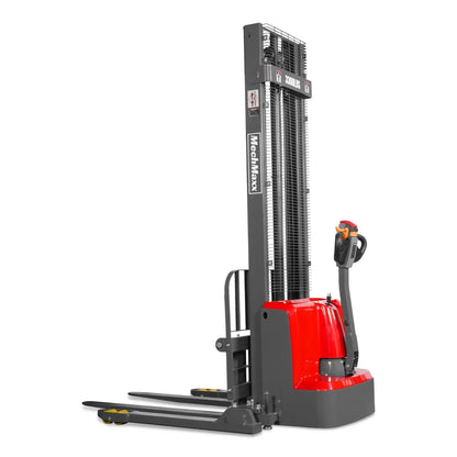 3300lbs Lithium-ion Electric Straddle Stacker,  138" Lift,  Adjustable Legs & Forks,  F33-138S