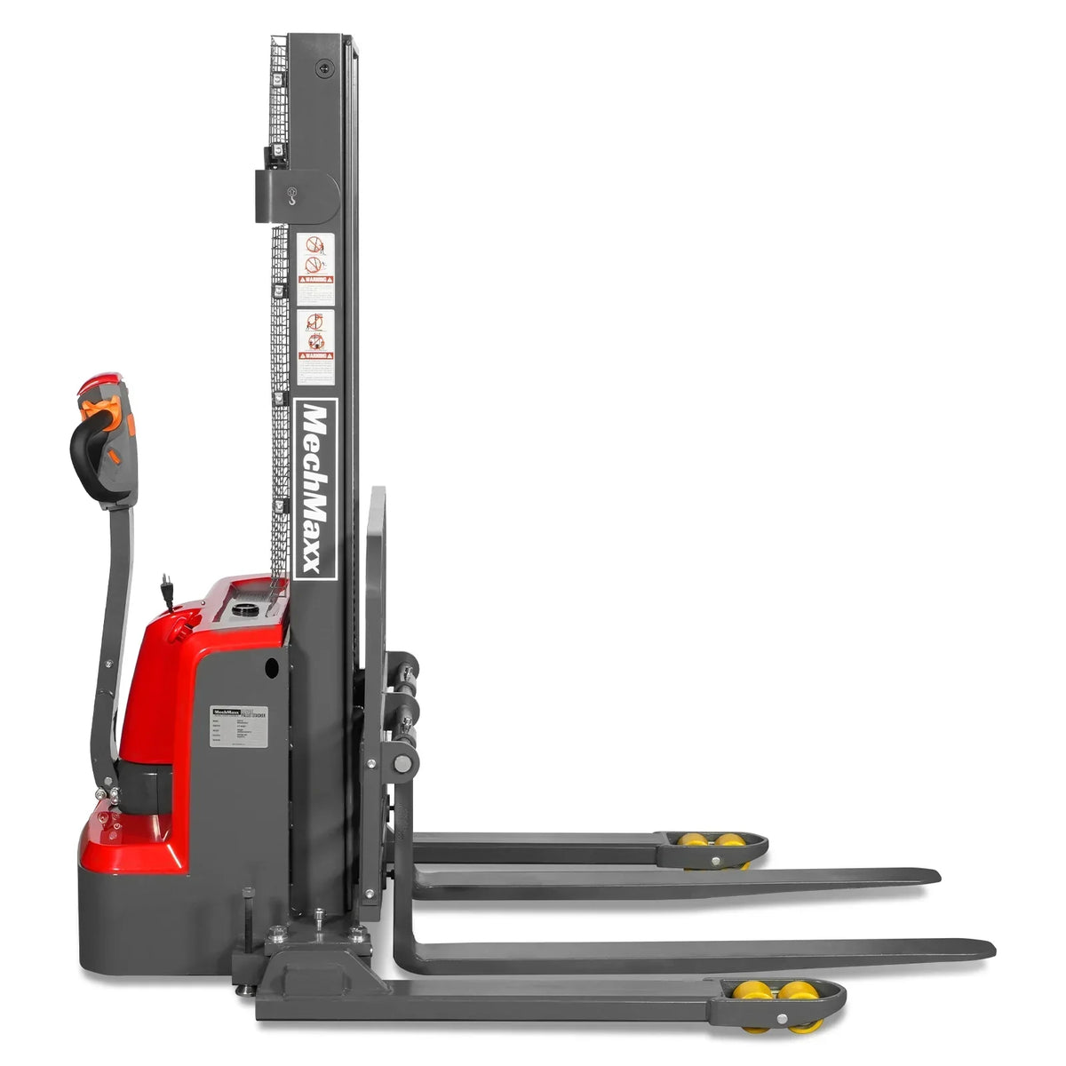 3300lbs Lithium-ion Electric Straddle Stacker,  98" Lift,  Adjustable Legs & Forks,  F33-98S