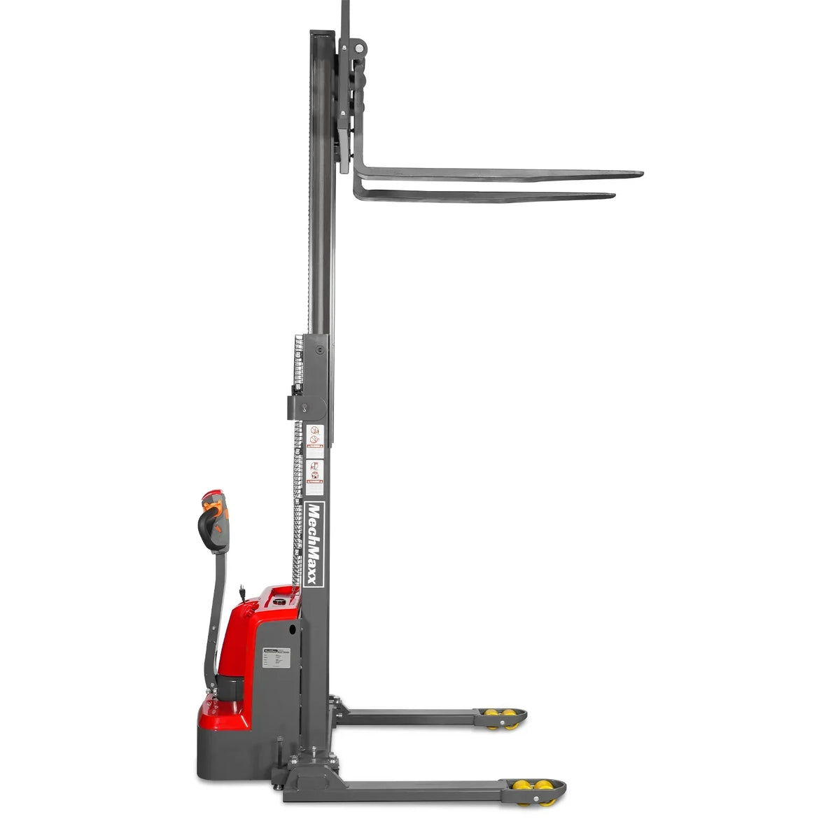 3300lbs Lithium-ion Electric Straddle Stacker,  98" Lift,  Adjustable Legs & Forks,  F33-98S