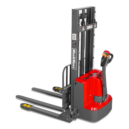 3300lbs Lithium-ion Electric Straddle Stacker,  98" Lift,  Adjustable Legs & Forks,  F33-98S