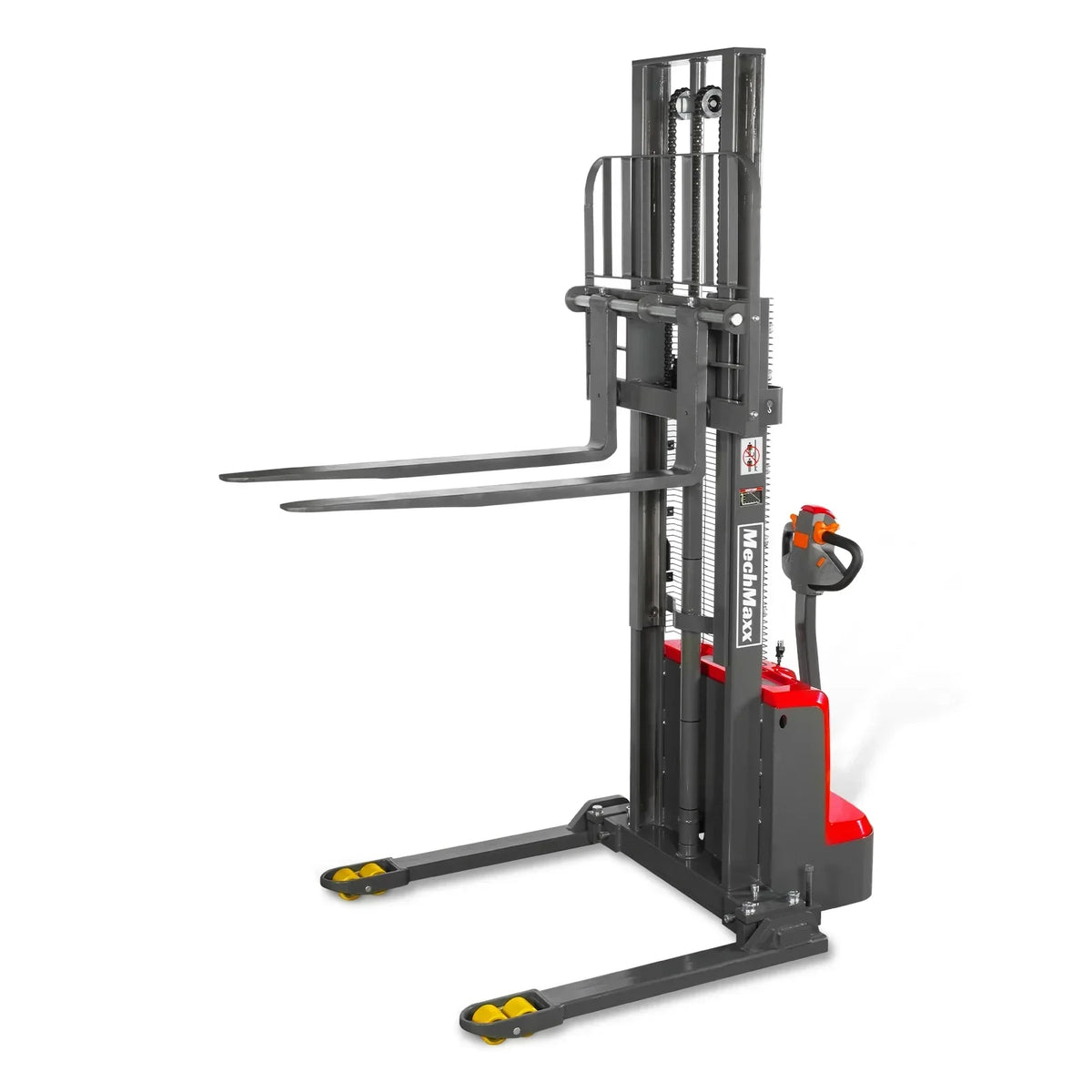 3300lbs Lithium-ion Electric Straddle Stacker,  98" Lift,  Adjustable Legs & Forks,  F33-98S