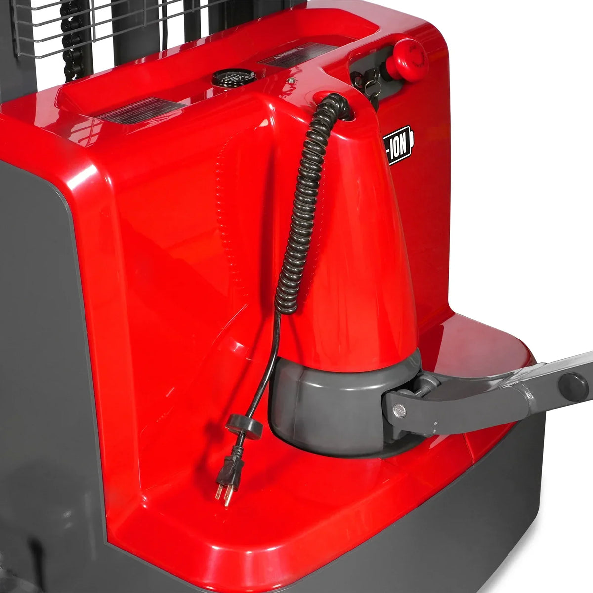 3300lbs Lithium-ion Electric Straddle Stacker,  138" Lift,  Adjustable Legs & Forks,  F33-138S