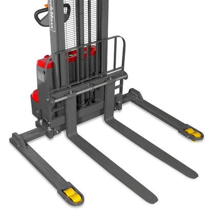 3300lbs Lithium-ion Electric Straddle Stacker,  118" Lift,  Adjustable Legs & Forks,  F33-118S