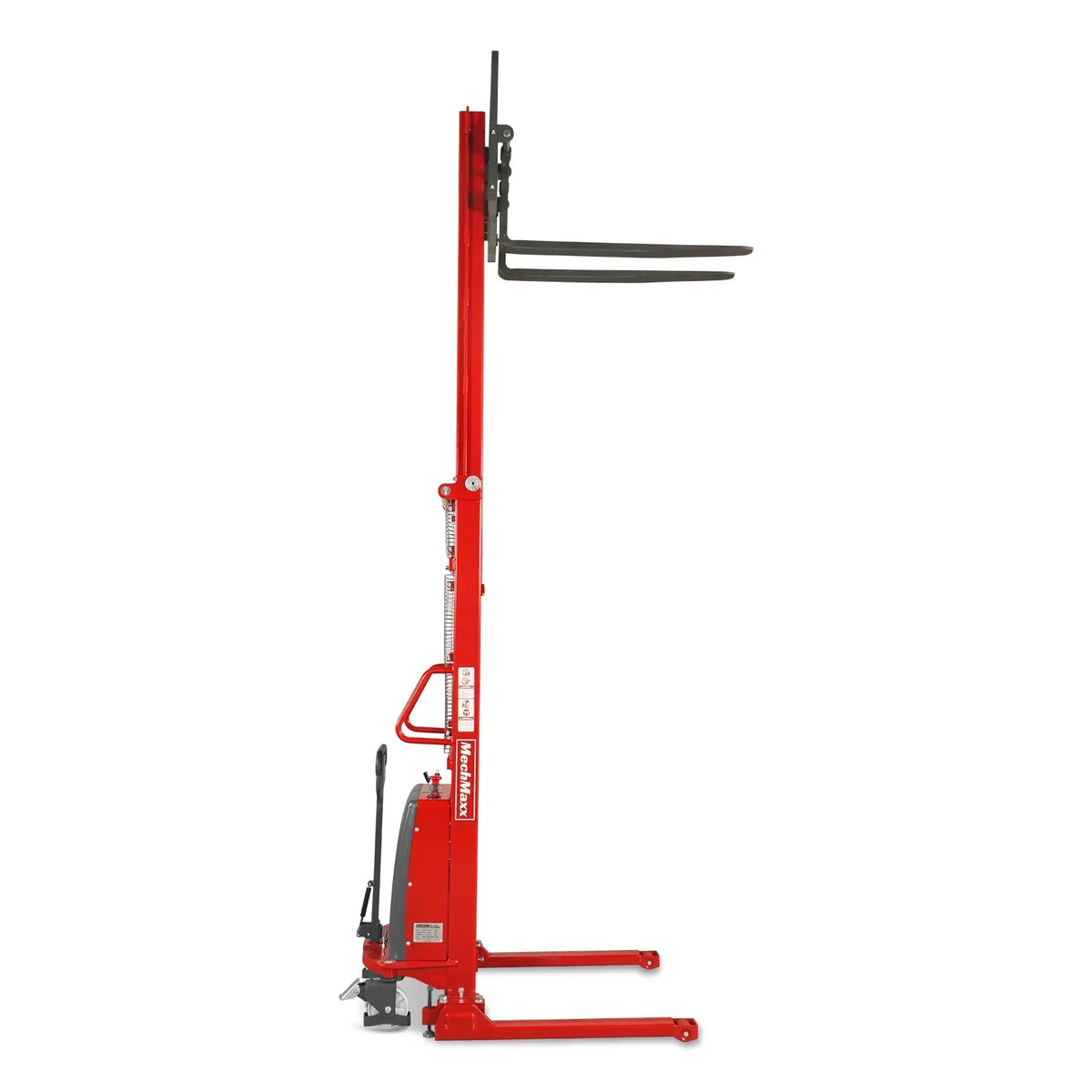 3300lbs Semi-Electric Straddle Stacker,  138" Lift,  Adjustable Legs & Forks,  S33-138S