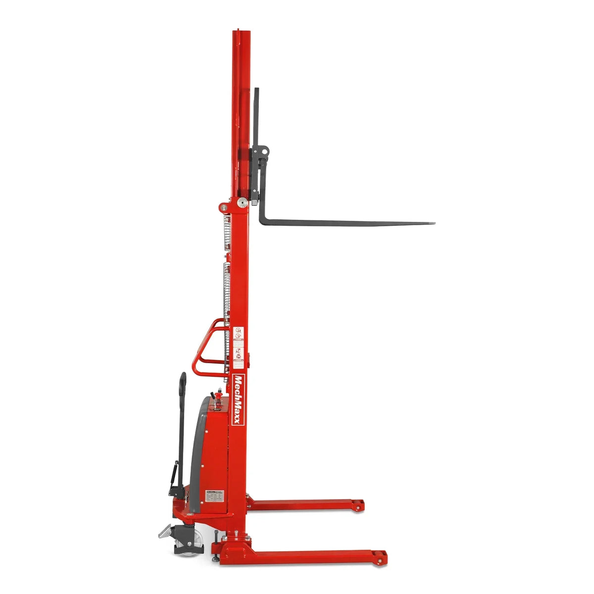 3300lbs Semi-Electric Straddle Stacker,  138" Lift,  Adjustable Legs & Forks,  S33-138S