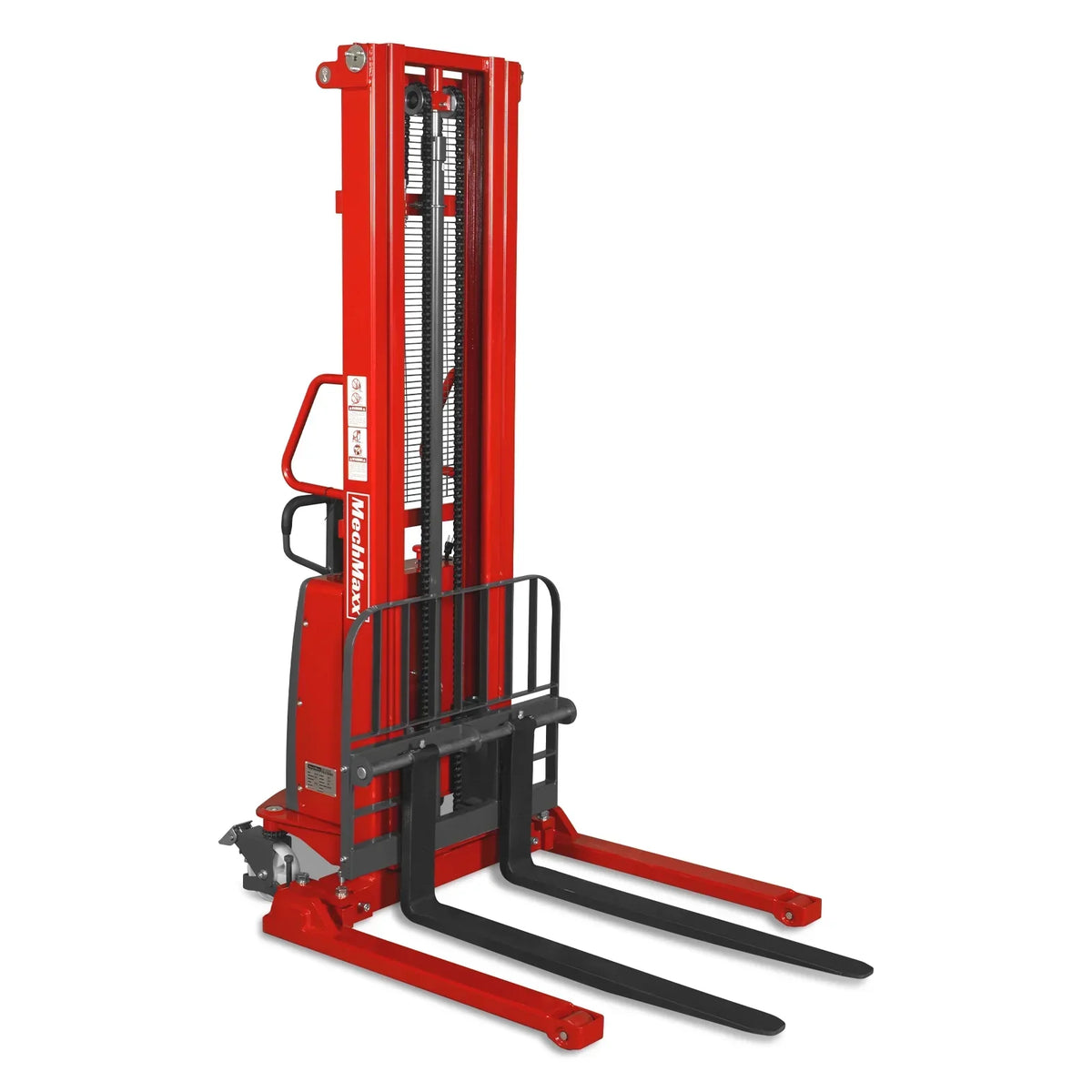 3300lbs Semi-Electric Straddle Stacker,  138" Lift,  Adjustable Legs & Forks,  S33-138S