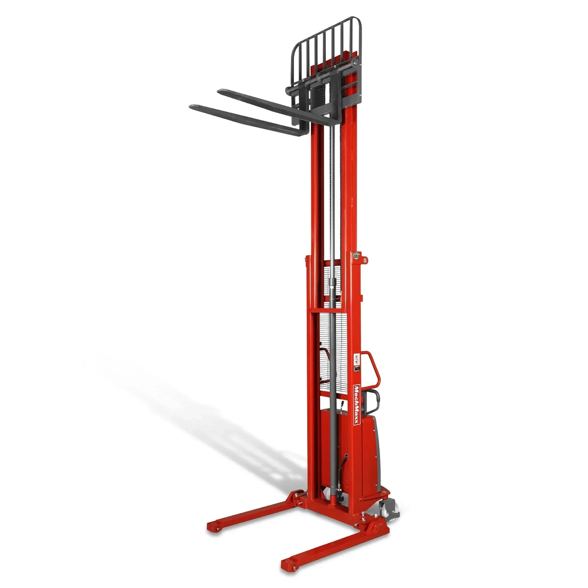 3300lbs Semi-Electric Straddle Stacker,  138" Lift,  Adjustable Legs & Forks,  S33-138S