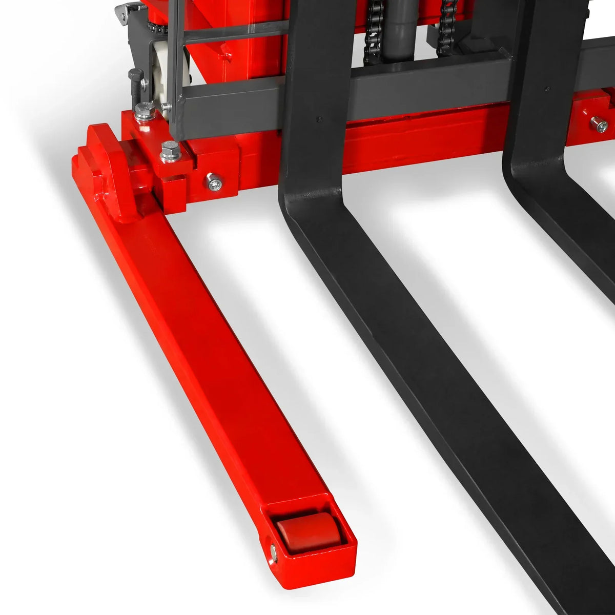 3300lbs Semi-Electric Straddle Stacker,  138" Lift,  Adjustable Legs & Forks,  S33-138S
