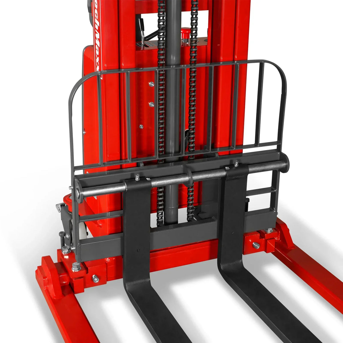 3300lbs Semi-Electric Straddle Stacker,  118" Lift,  Adjustable Legs & Forks,  S33-118S