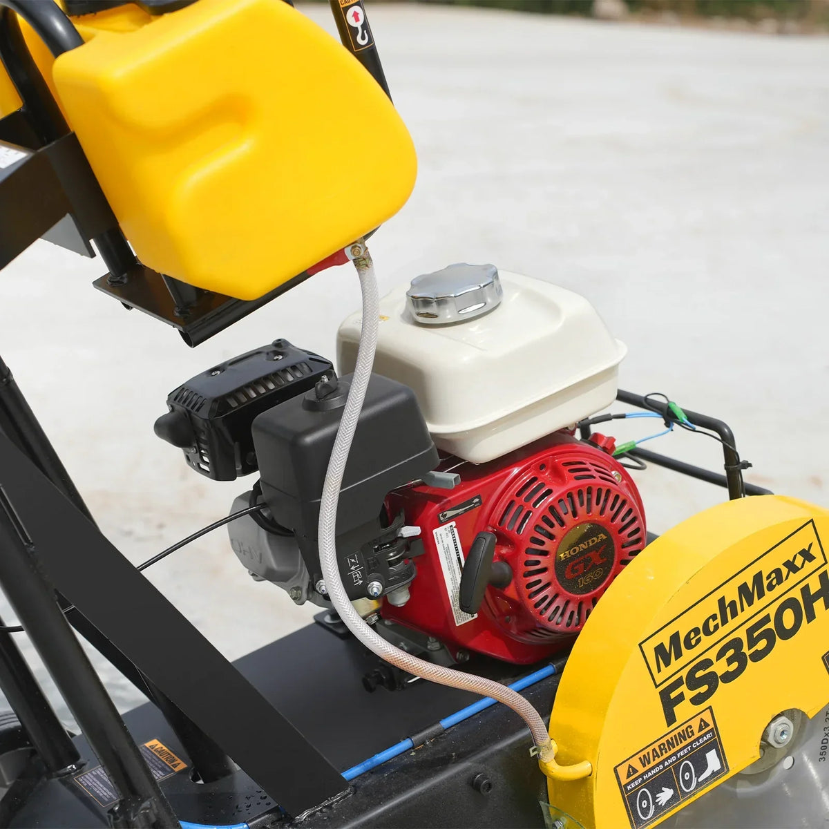 Honda GX160 Walk-Behind Concrete Floor Saw, 14 in Blade, 4 in Cutting Depth, FS350H