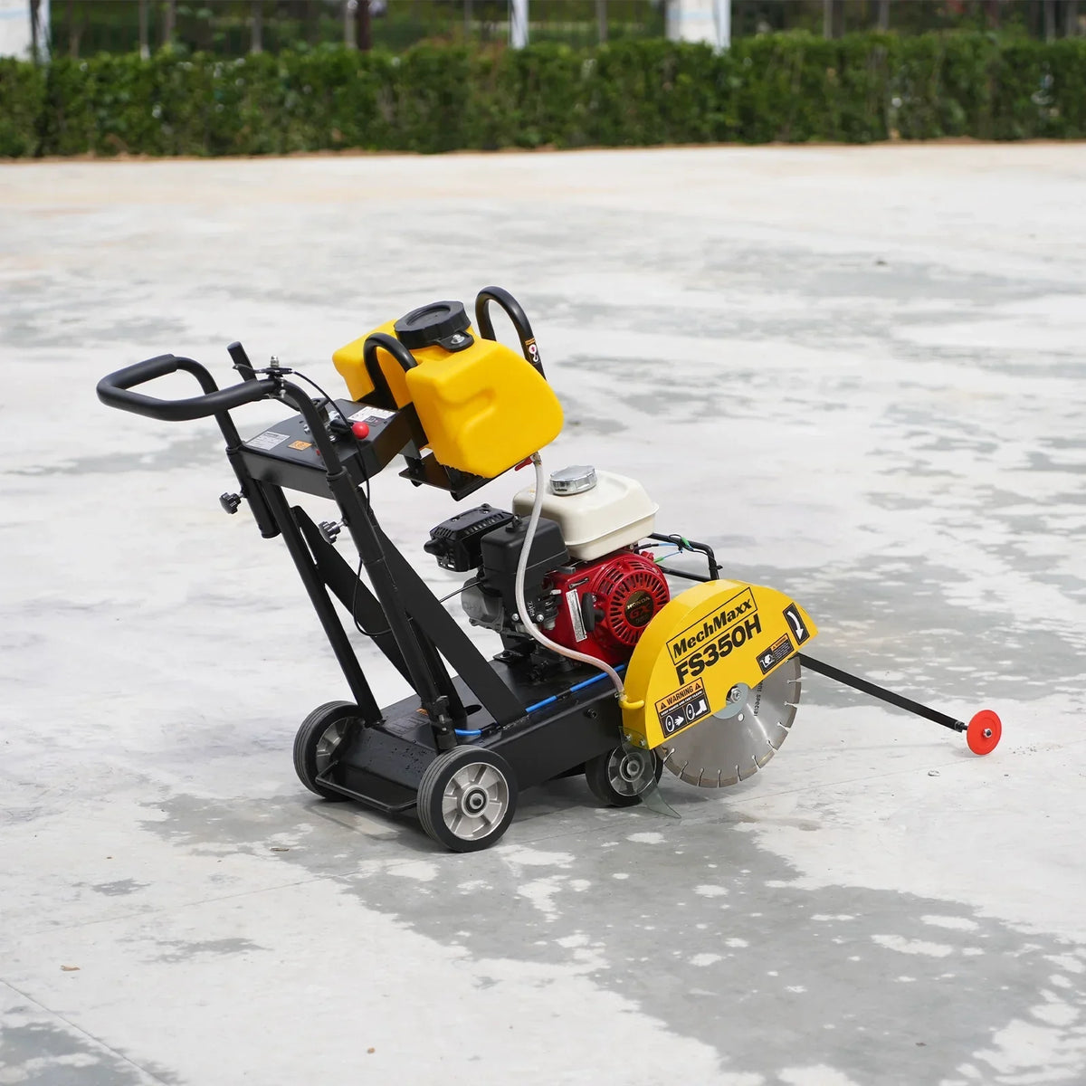 Honda GX160 Walk-Behind Concrete Floor Saw, 14 in Blade, 4 in Cutting Depth, FS350H