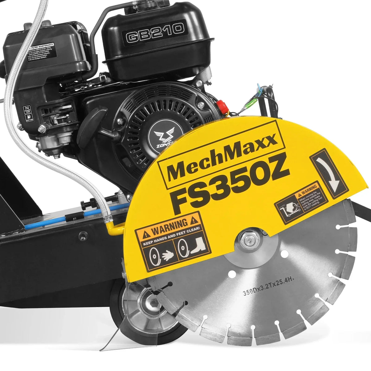 5.8 HP Walk-Behind Concrete Floor Saw, 14 in Blade, 4 in Cutting Depth, FS350Z