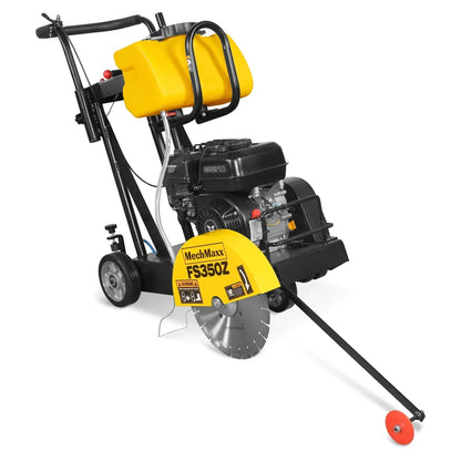 5.8 HP Walk-Behind Concrete Floor Saw, 14 in Blade, 4 in Cutting Depth, FS350Z