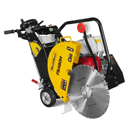 Honda GX390 Walk-Behind Concrete Floor Saw, 20 in Blade, 7 in Cutting Depth, FS480H