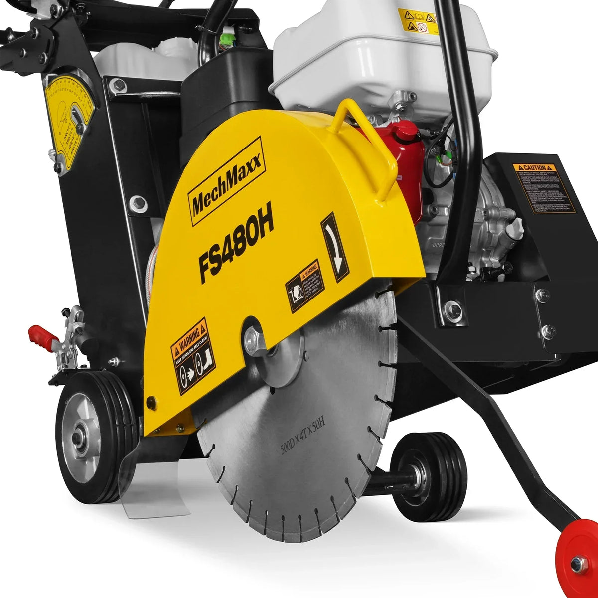 Honda GX390 Walk-Behind Concrete Floor Saw, 20 in Blade, 7 in Cutting Depth, FS480H