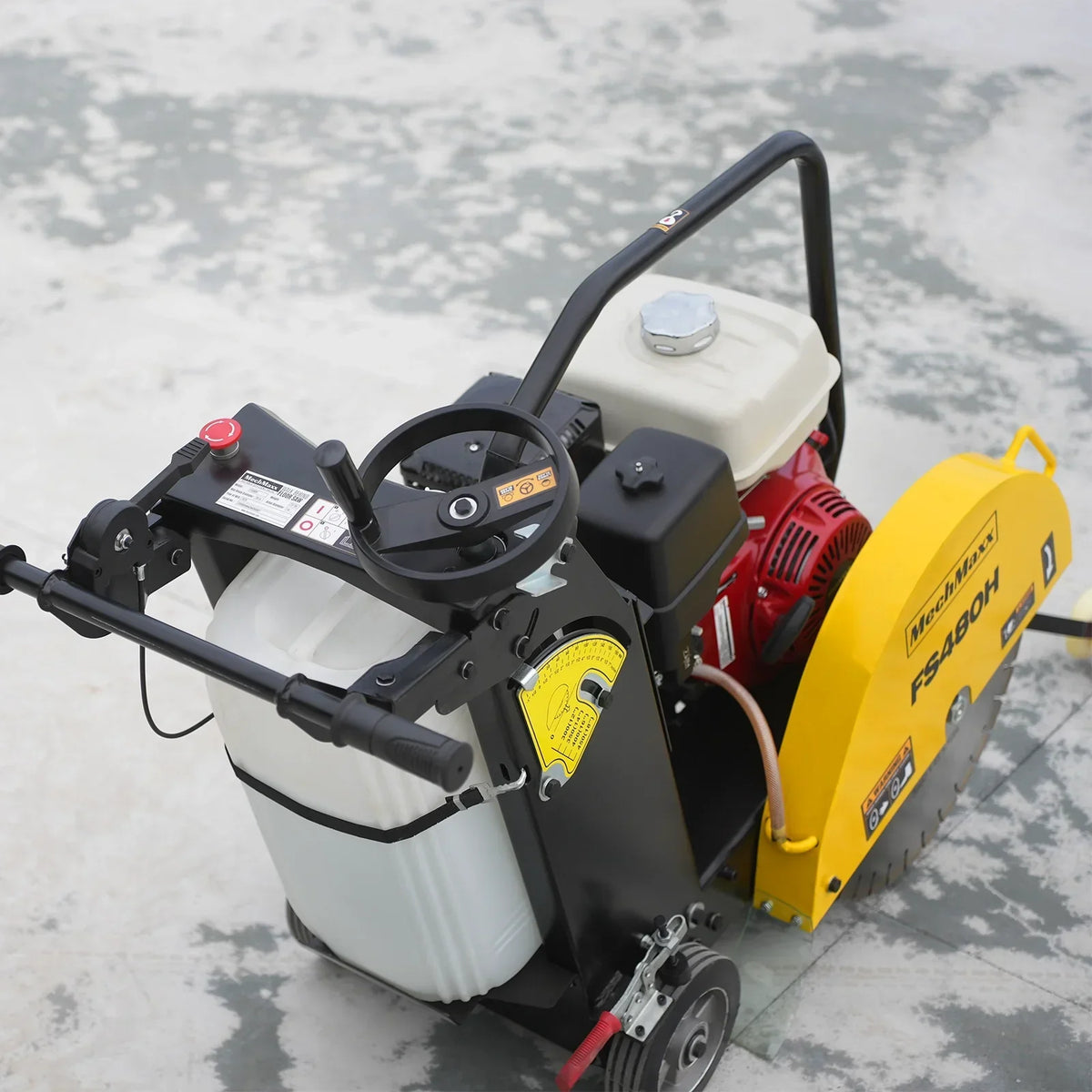 Honda GX390 Walk-Behind Concrete Floor Saw, 20 in Blade, 7 in Cutting Depth, FS480H