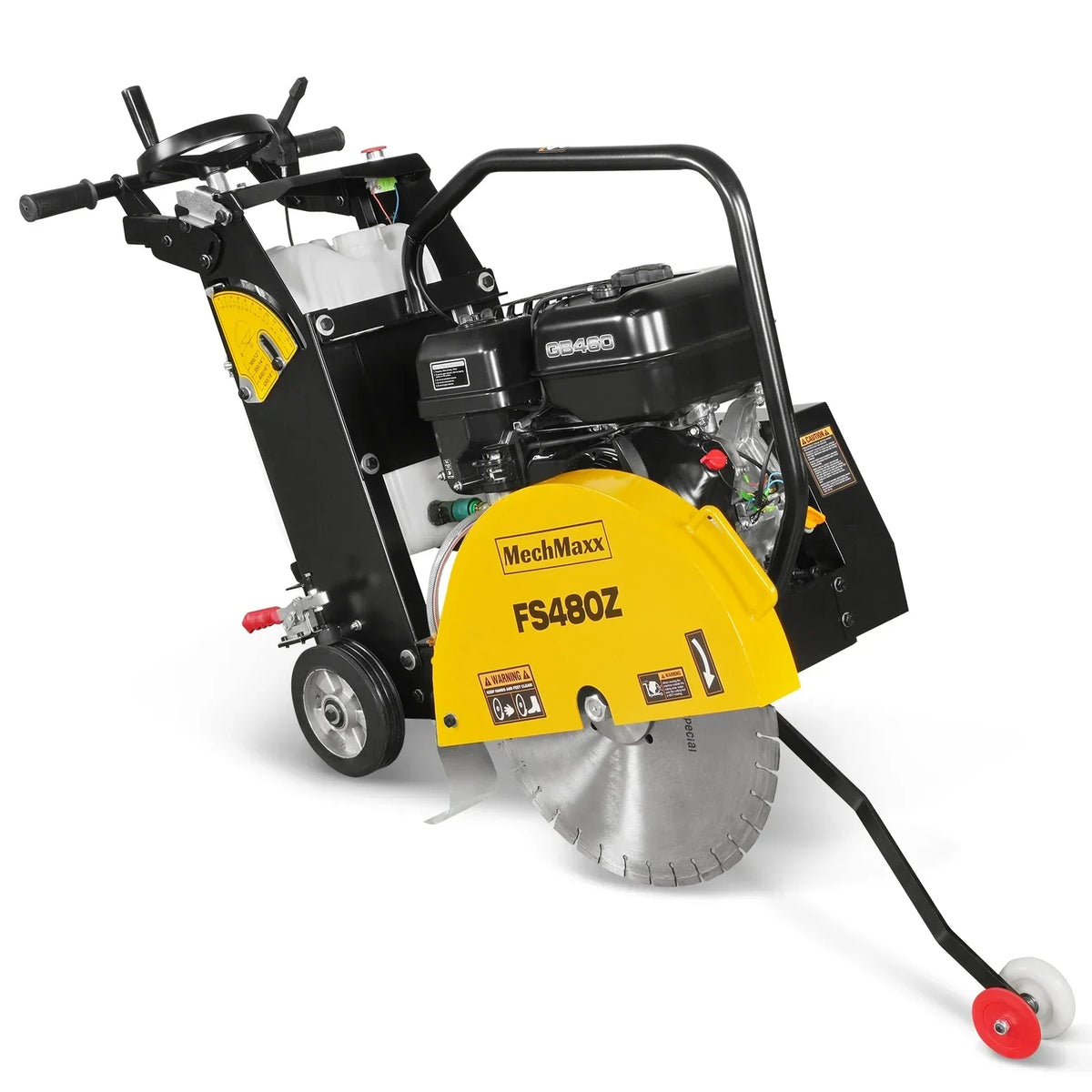15 HP Walk-Behind Concrete Floor Saw, 20 in Blade, 7 in Cutting Depth, FS480Z