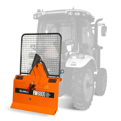 8800lbs 3-Point Hitch Forestry Log Skidding Winch,  200ft Cable Length,  25-60 HP Tractor,  Category 1 Hookup,  FW8800