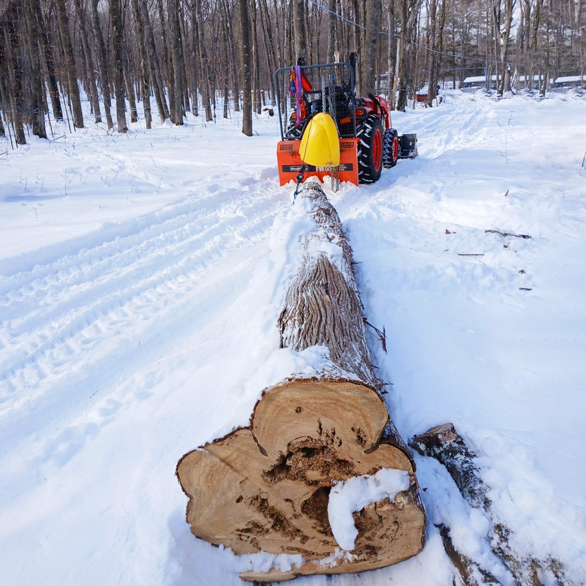 3-Point PTO Stump Grinder & 4" PTO Wood Chipper & Forestry Log Skidding Winch  Bundle, SG24 & BX42S &FW8800