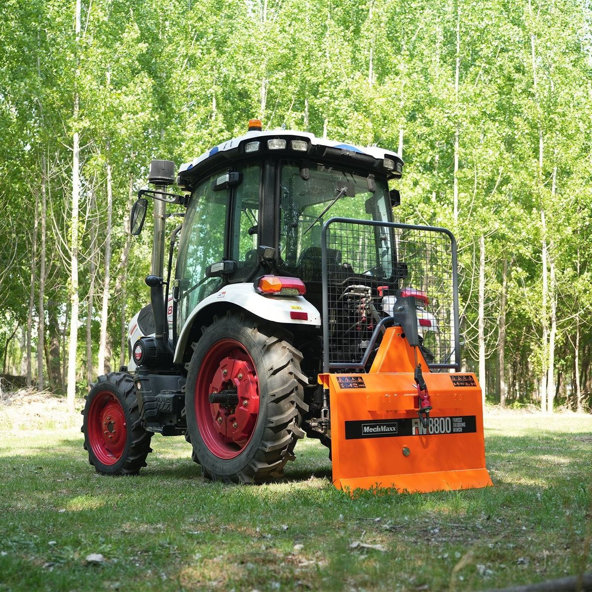 3-Point PTO Stump Grinder & Forestry Log Skidding Winch Bundle, SG24 & FW8800