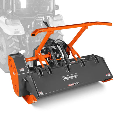 70" PTO Hitch Forestry Brush Mulcher, Cat 2,Tractor Power Recommended 70-110 HP,MC70