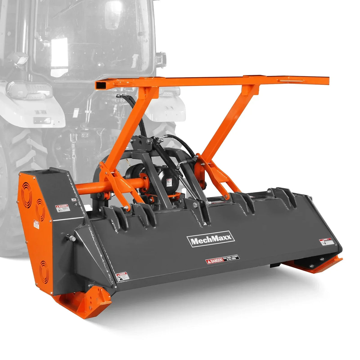 70" PTO Hitch Forestry Brush Mulcher, Cat 2,Tractor Power Recommended 70-110 HP,MC70