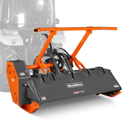 70" PTO Hitch Forestry Brush Mulcher, Cat 2,Tractor Power Recommended 70-110 HP,MC70