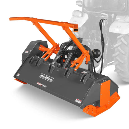 70" PTO Hitch Forestry Brush Mulcher, Cat 2,Tractor Power Recommended 70-110 HP,MC70