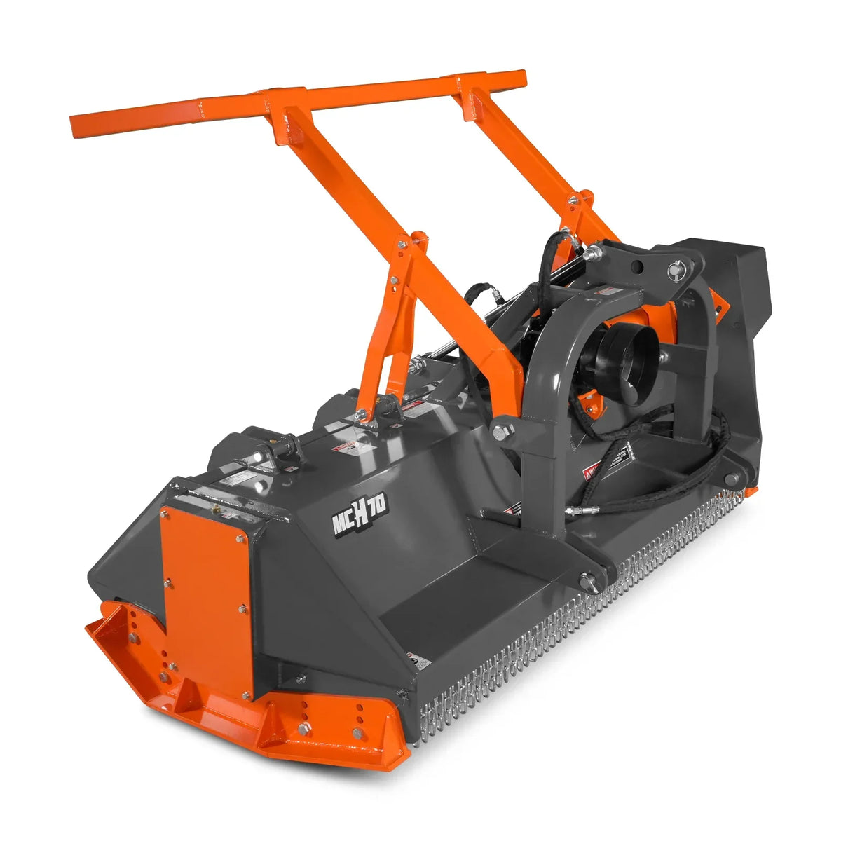 70" PTO Hitch Forestry Brush Mulcher, Cat 2,Tractor Power Recommended 70-110 HP,MC70