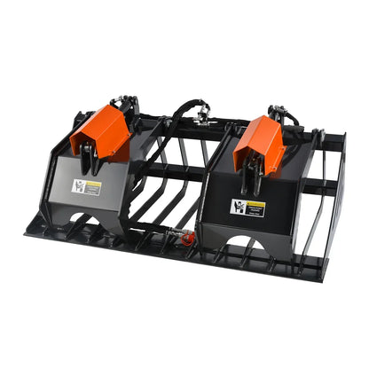 72” Skid Steer Skeleton Rock Bucket Grapple Rake, SSG72