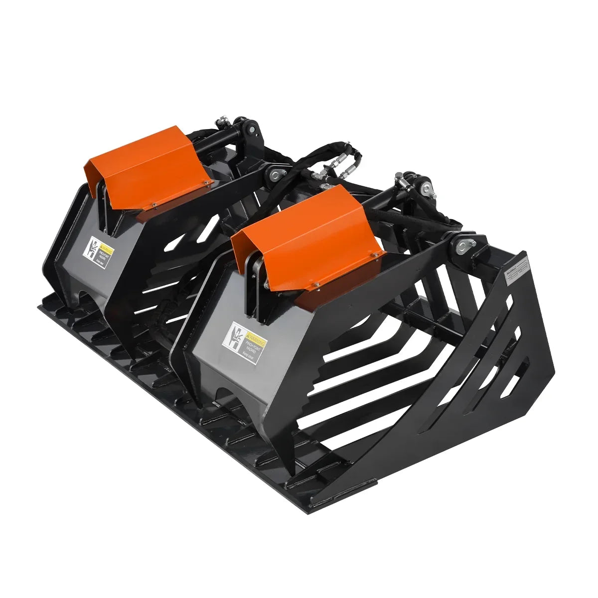 72” Skid Steer Skeleton Rock Bucket Grapple Rake, SSG72