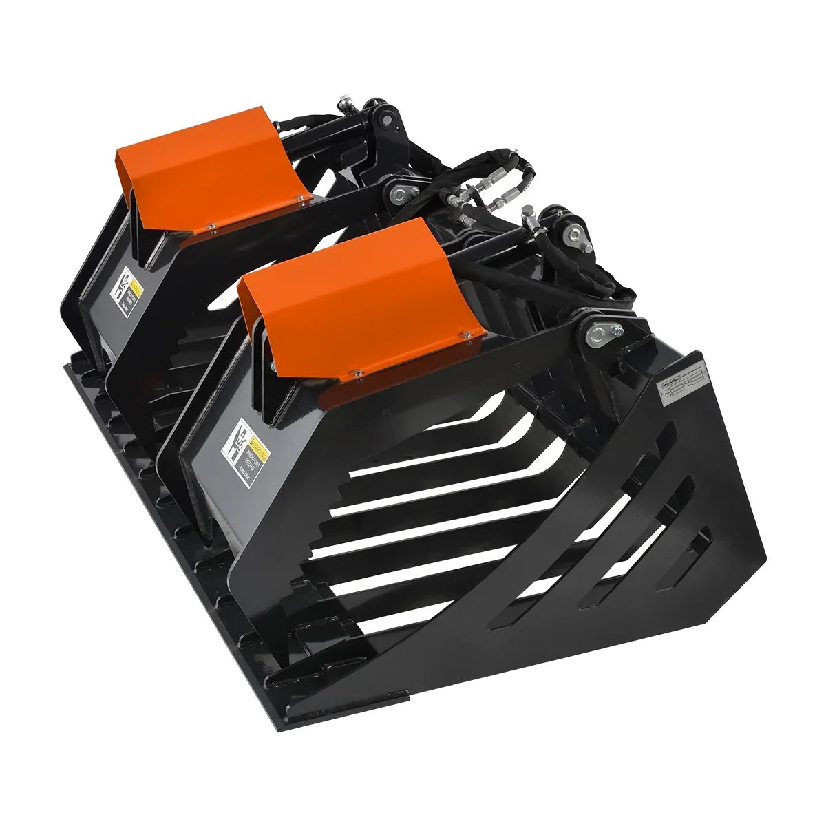 72” Skid Steer Skeleton Rock Bucket Grapple Rake, SSG72