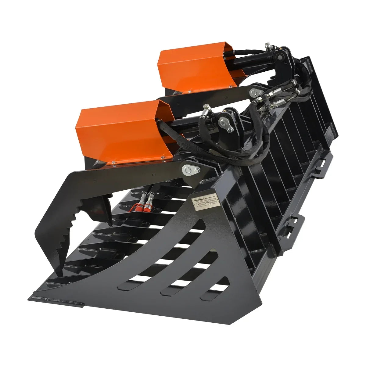 72” Skid Steer Skeleton Rock Bucket Grapple Rake, SSG72