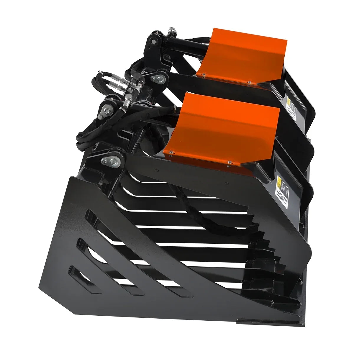 72” Skid Steer Skeleton Rock Bucket Grapple Rake, SSG72