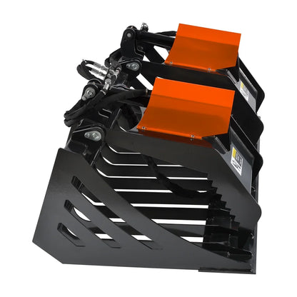 72” Skid Steer Skeleton Rock Bucket Grapple Rake, SSG72