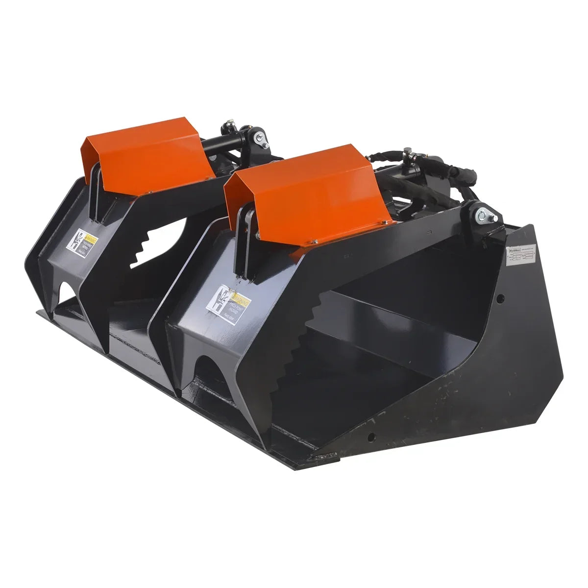 72” Skid Steer Solid Bottom Grapple Bucket, 38.5in Grab Opening, 3000lbs Capacity , SWG72