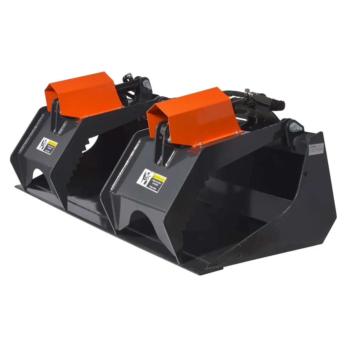 72” Skid Steer Solid Bottom Grapple Bucket, 38.5in Grab Opening, 3000lbs Capacity , SWG72